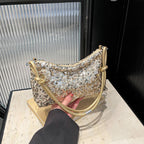 SpakLuxe Shoulder Bag - Gold Sequin