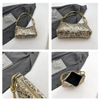 SpakLuxe Shoulder Bag - Gold Sequin