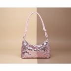 SpakLuxe Shoulder Bag -Pink Sequin