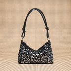 SpakLuxe Shoulder Bag - Silver Sequin