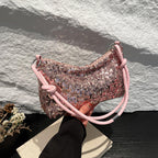 SpakLuxe Shoulder Bag -Pink Sequin
