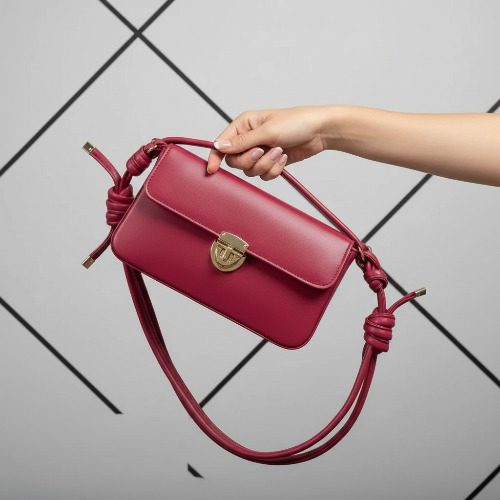 Marvelle Shoulder Bag - Cherry Red