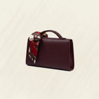 Élan Noir Maroon Hand Bag